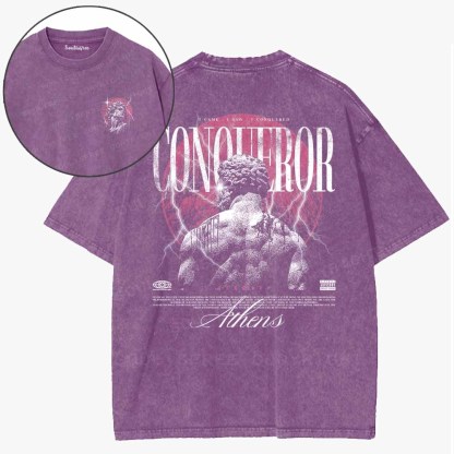 Soulisfree Born To Conquer Washed Tee
