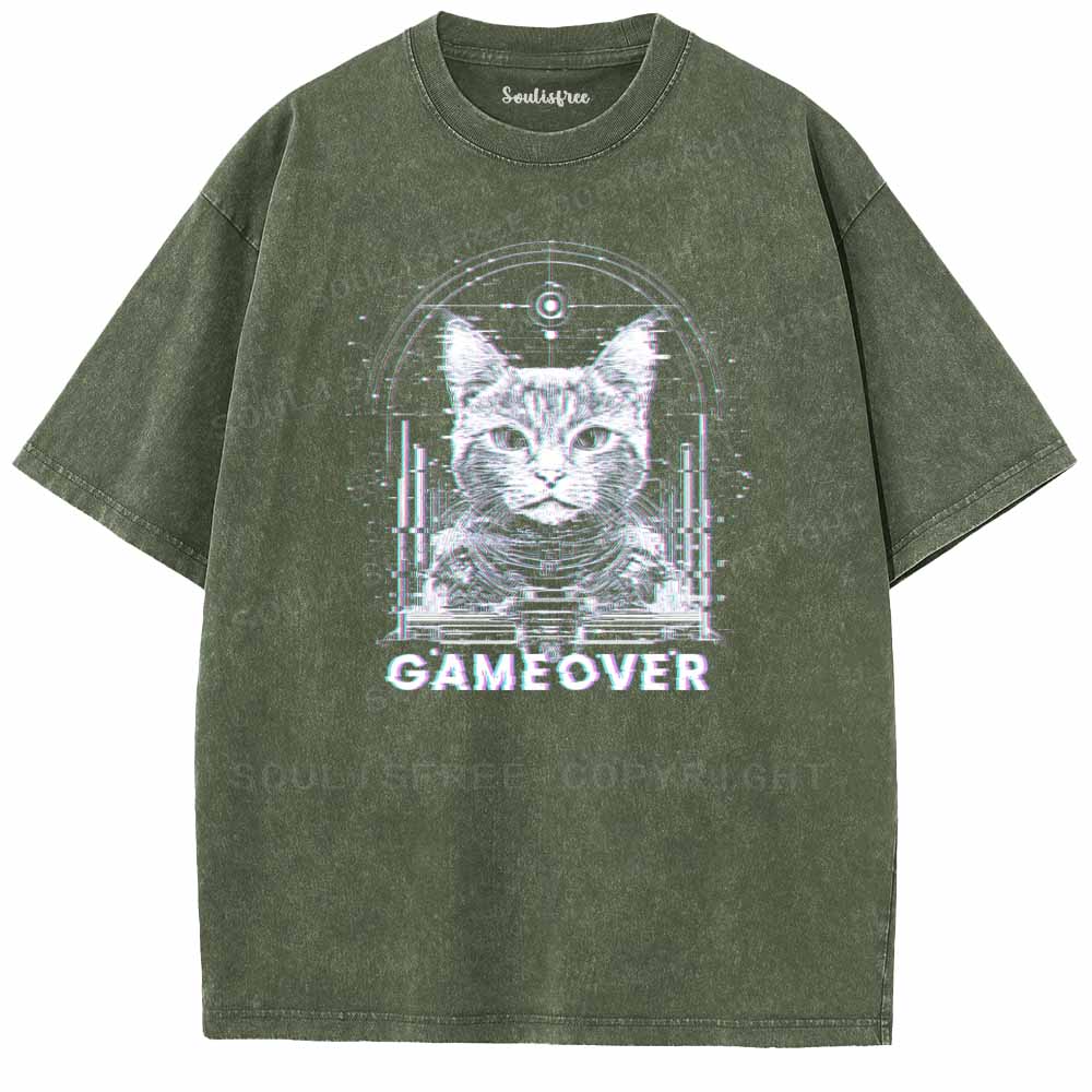 Soulisfree  GAMEOVER Washed Tee