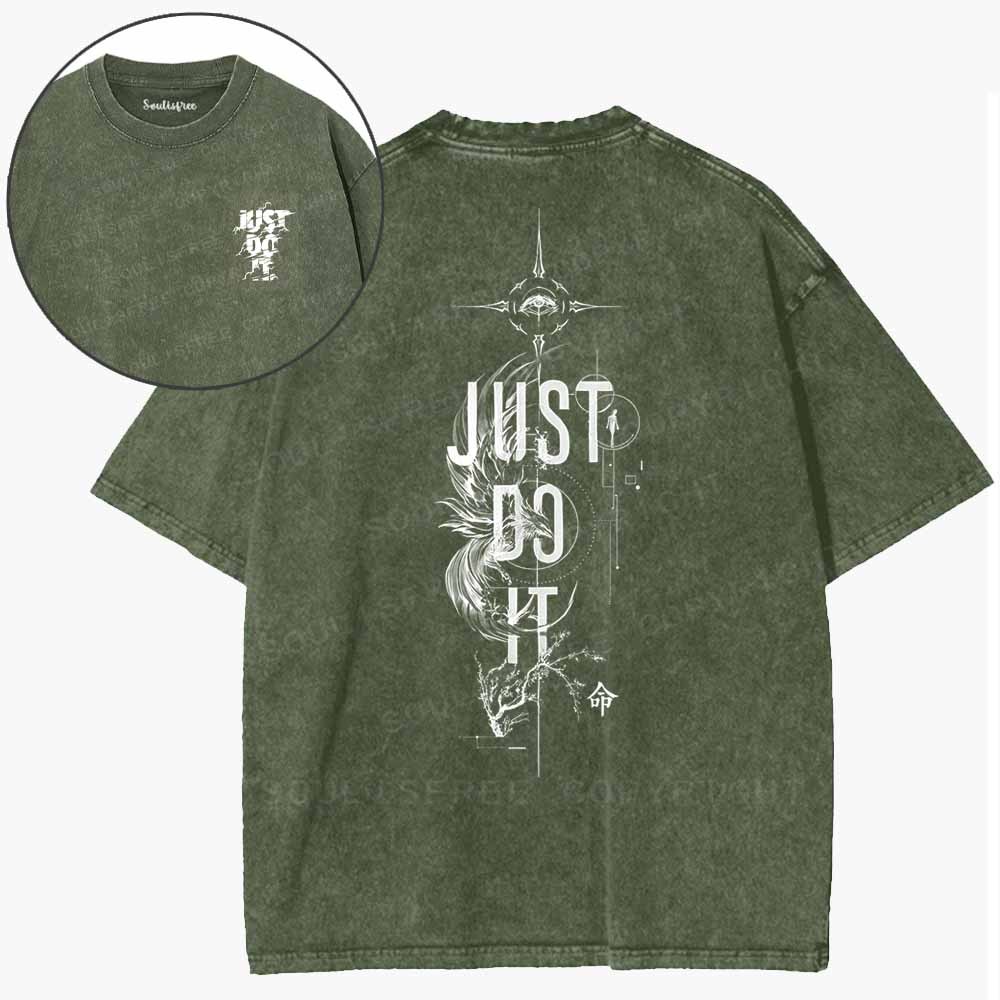 Soulisfree Just Do It, Trust Your Fate Washed Tee