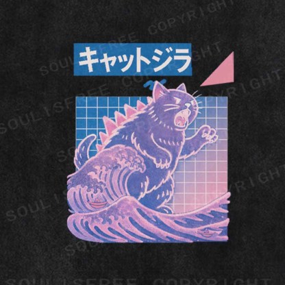Soulisfree Wave Of Kyattojira Washed Tee