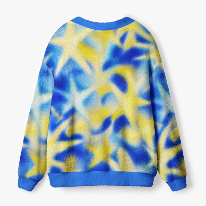 Soulisfree Finding Balance In Motion Fuzzy Cardigan Sweater