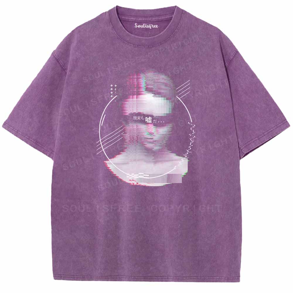 Soulisfree Reality Is Just A Lie Washed Tee