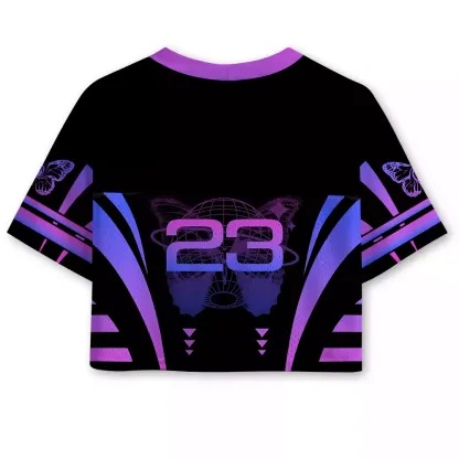 Soulisfree Chaos Theory Cropped Mesh Jersey