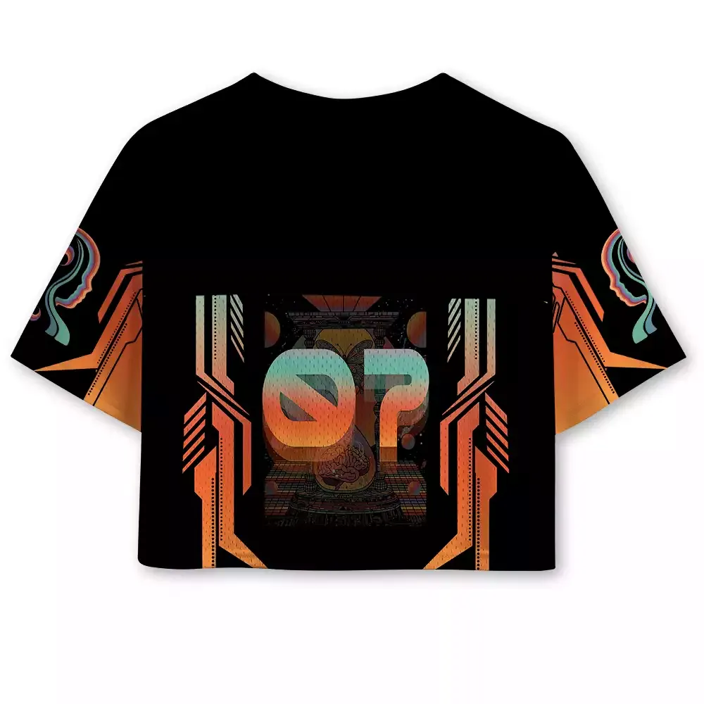 Soulisfree Solitary Mind Cropped Mesh Jersey