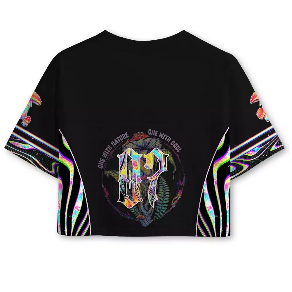 Soulisfree One With Nature, One With Soul Cropped Mesh Jersey