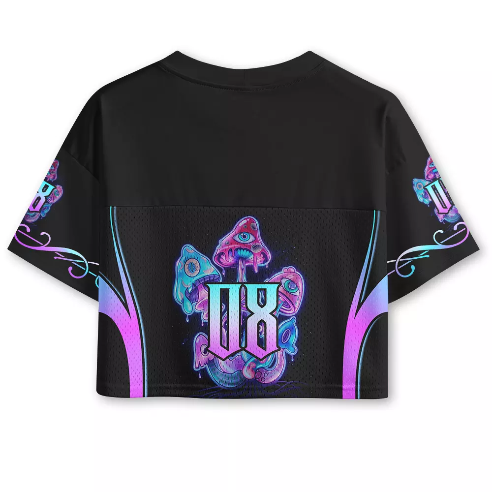 Soulisfree Psychedelic Trip Cropped Mesh Jersey