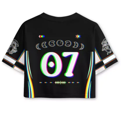 Soulisfree Mushroom and Moon Cropped Jersey