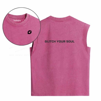 Soulisfree  Glitch your soul  Women's Washed Tank Top