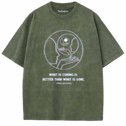 Soulisfree  WHAT IS COMING IS BETTER THAN WHAT IS GONE Washed Tee
