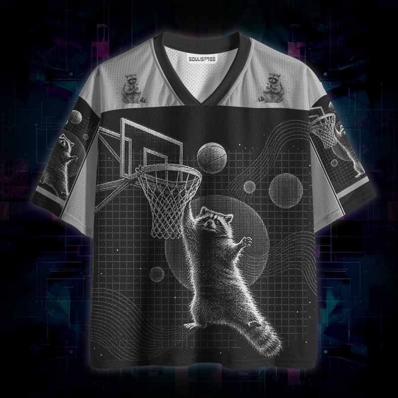 Soulisfree Raccoon Basketball Mesh Jersey
