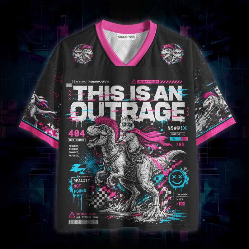 Soulisfree  This Is An Outrage Mesh Jersey