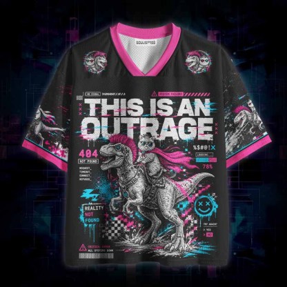 Soulisfree  This Is An Outrage Mesh Jersey