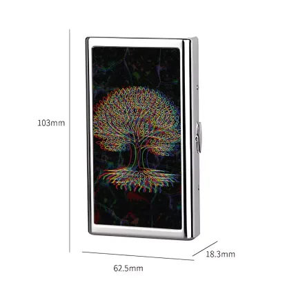 Soulisfree Psychedelic Tree Of Life Metal Pocket Case