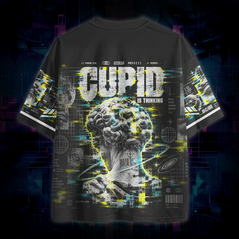 Soulisfree CUPID IS THINKING Mesh Jersey