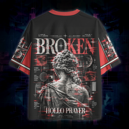 Soulisfree Broken Hollo Prayer Mesh Jersey