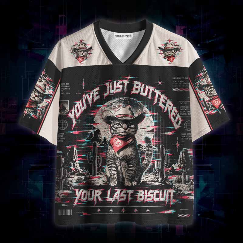 Soulisfree You've Just Buttered Your Last Biscuit Mesh Jersey