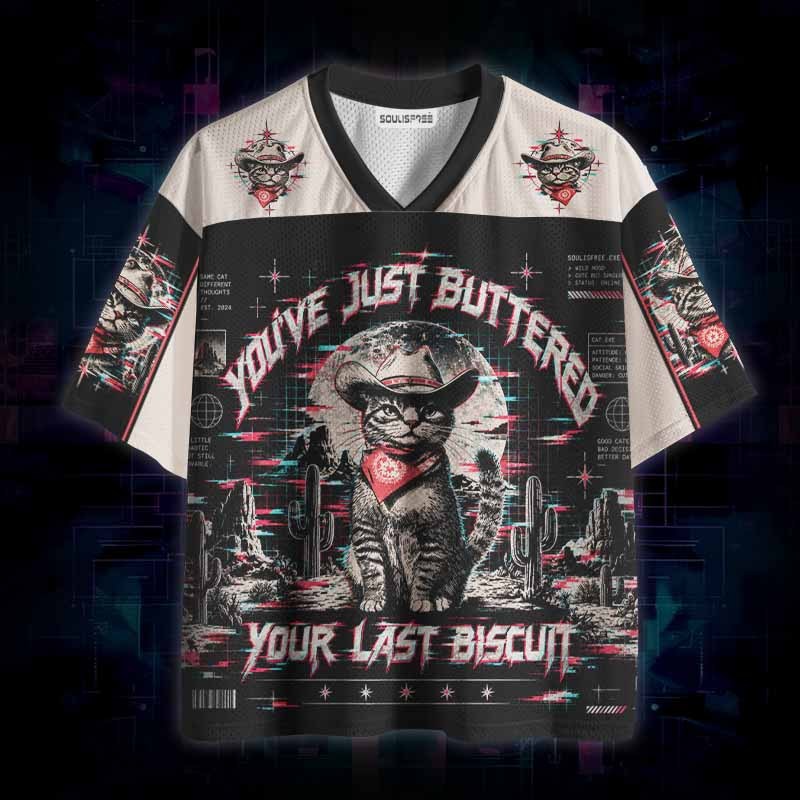 Soulisfree You've Just Buttered Your Last Biscuit Mesh Jersey