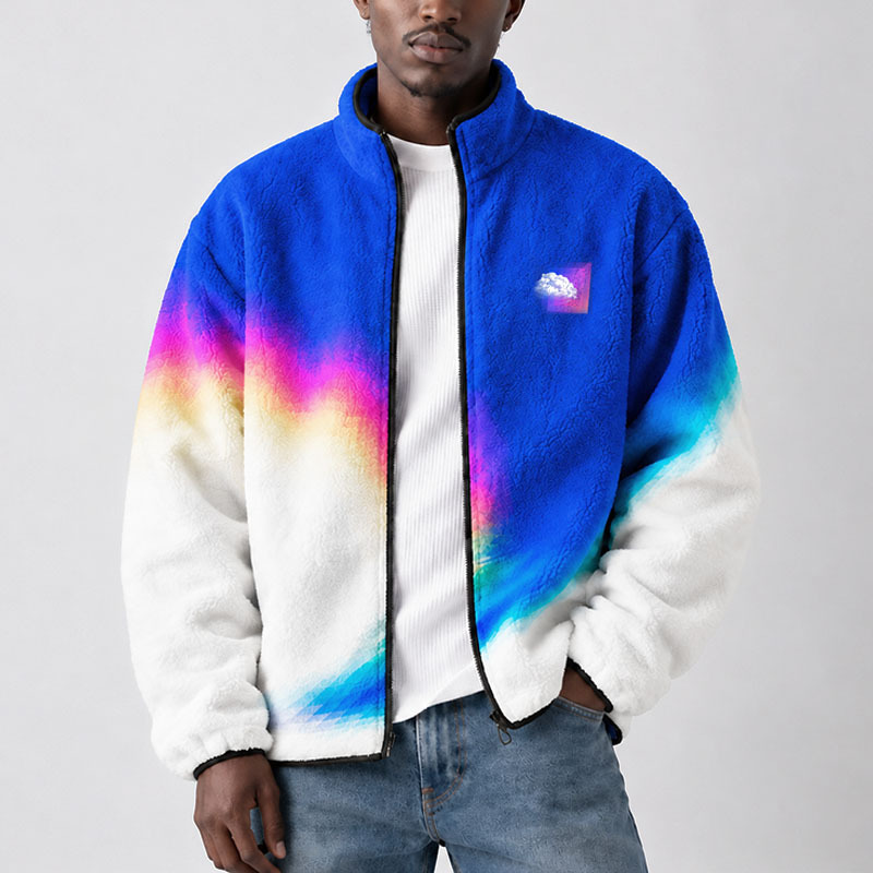 Soulisfree  DIGITAL DAYDREAM ,REALITY CAN WAIT  Flannel Zip-Up Jacket
