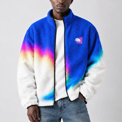 Soulisfree  DIGITAL DAYDREAM ,REALITY CAN WAIT  Flannel Zip-Up Jacket