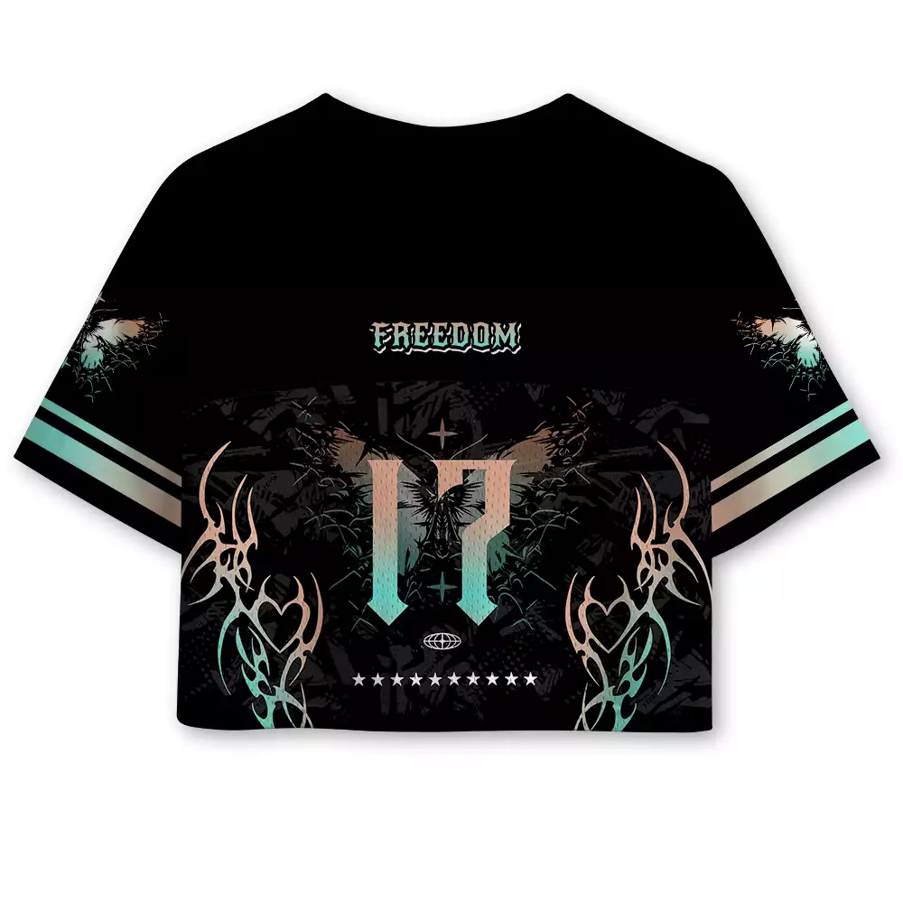 Soulisfree Freedom in Motion Cropped Mesh Jersey