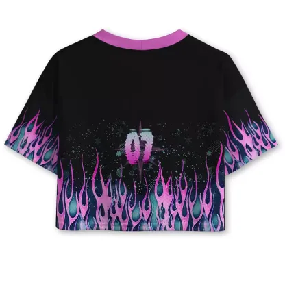 Soulisfree Inferno Of Awareness Cropped Mesh Jersey
