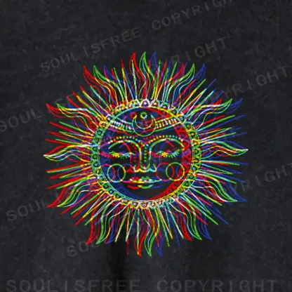 Vibes of the Sun Washed Cropped Sweatshirt