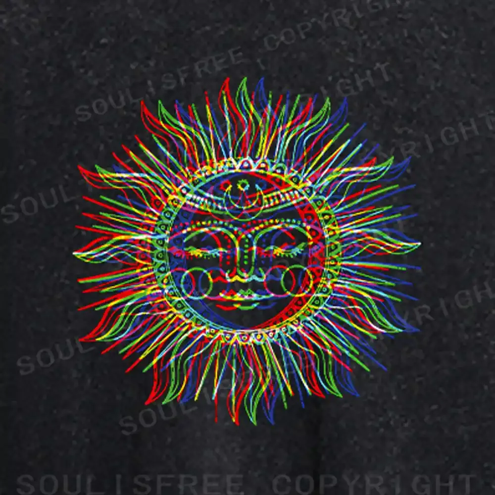 Vibes of the Sun Washed Crop T-shirt