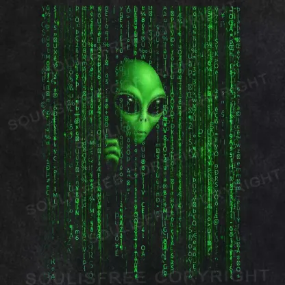 Hidden in the Code Washed Alien T-shirt