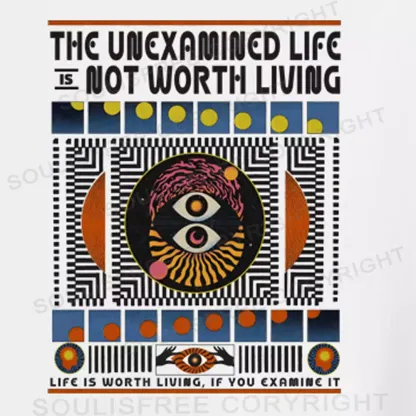 The Unexamined Life Not Worth Living Off Shoulder Top