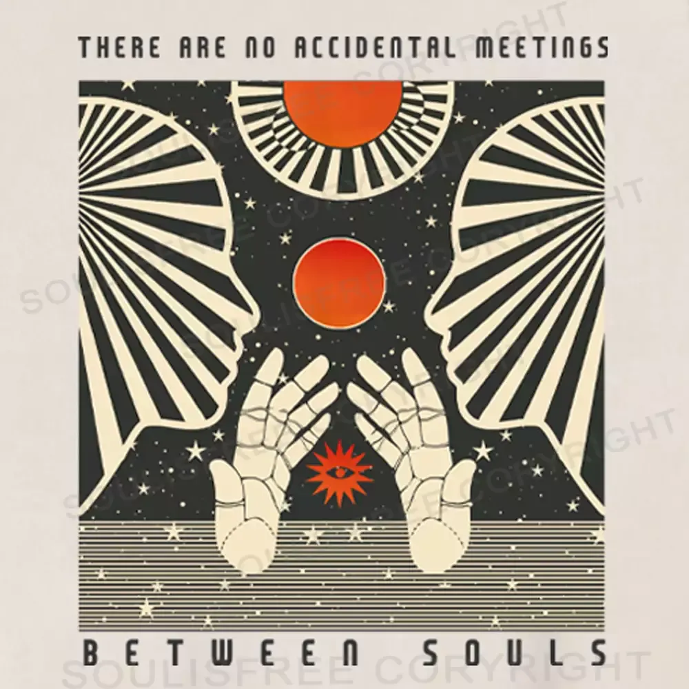 THERE ARE NO ACCIDENTAL MEETINGS BETWEEN SOULS Washed T-shirt