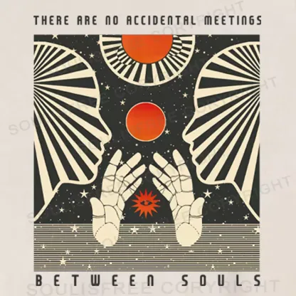 THERE ARE NO ACCIDENTAL MEETINGS BETWEEN SOULS Washed T-shirt