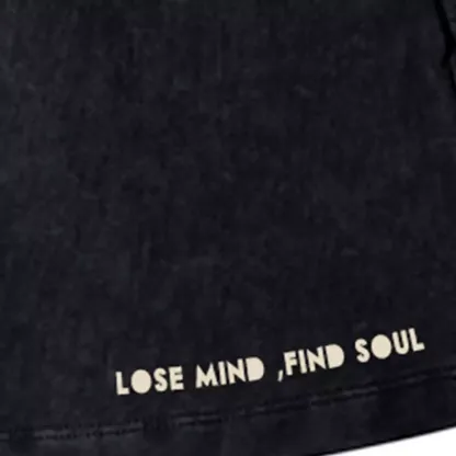 Lose Mind， Find Soul Washed A-line Mini Skirt