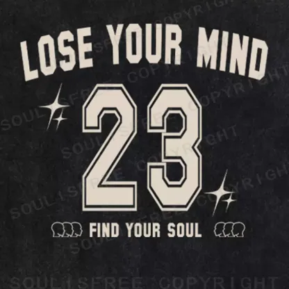 Personalized Lose Mind Washed T-shirt