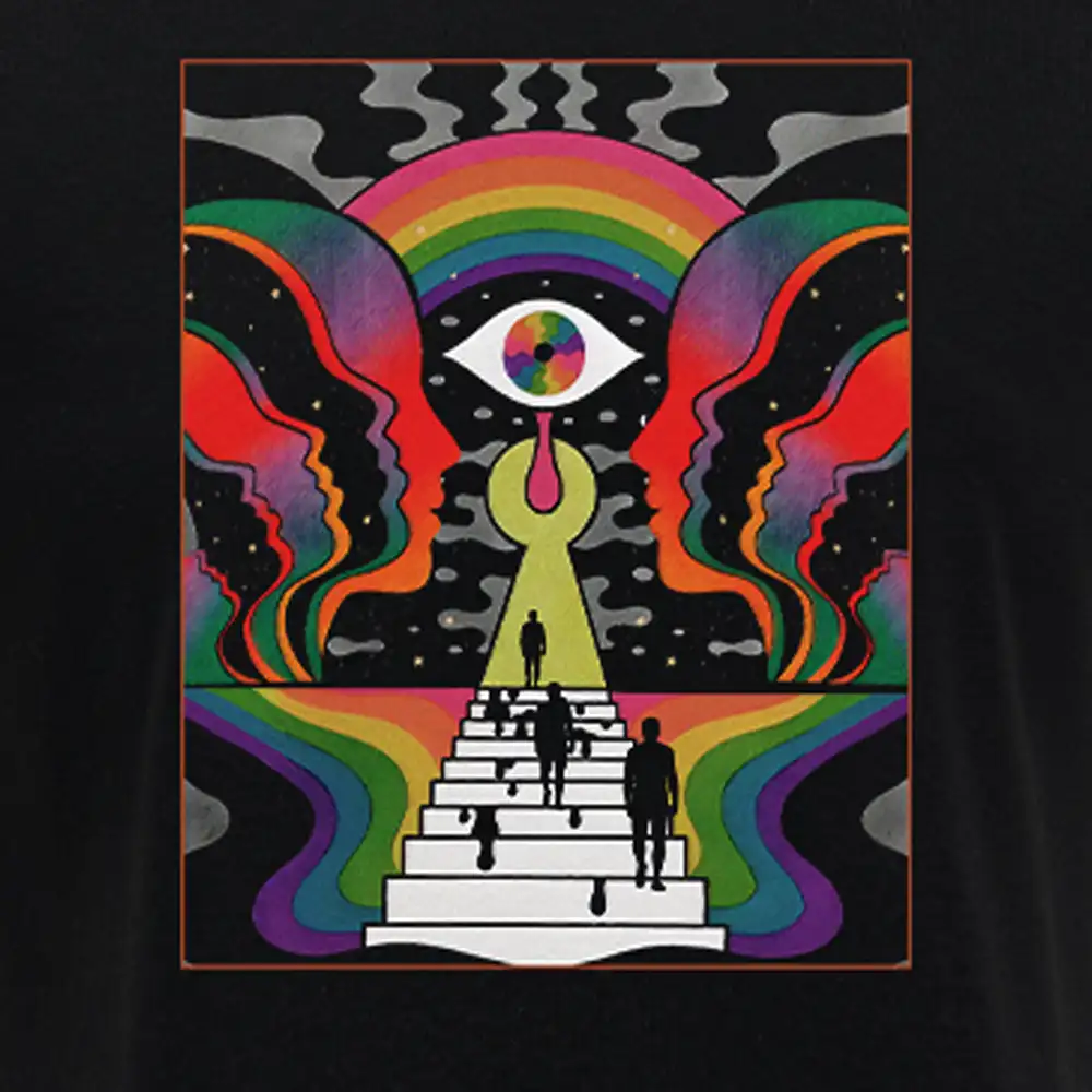 Step Into the Mind Block Raglan Long Sleeve Crop Top