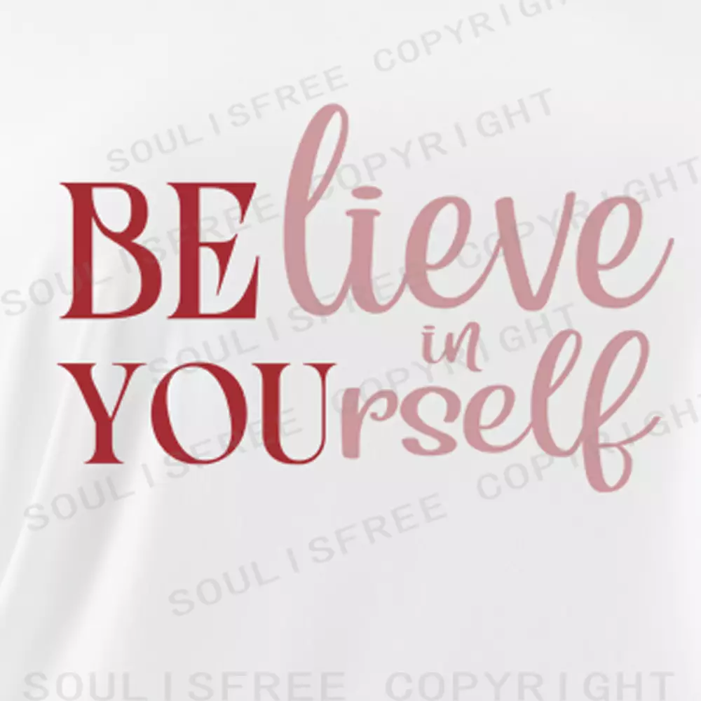 BELIEVE IN YOURSELF Off Shoulder Top