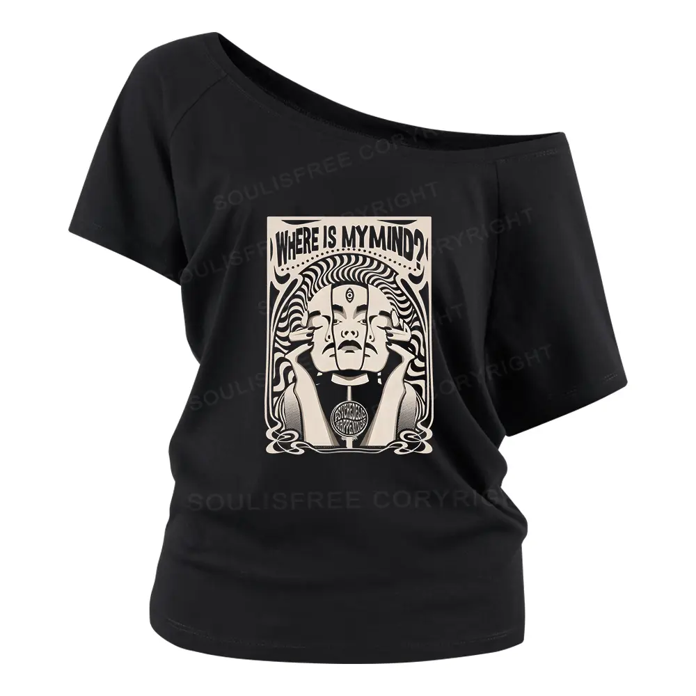 Where Is My Brain Ⅳ Off Shoulder Top