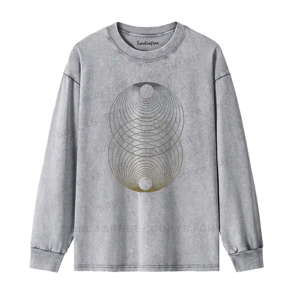 Cosmic Alignment Washed Long Sleeve Shirt