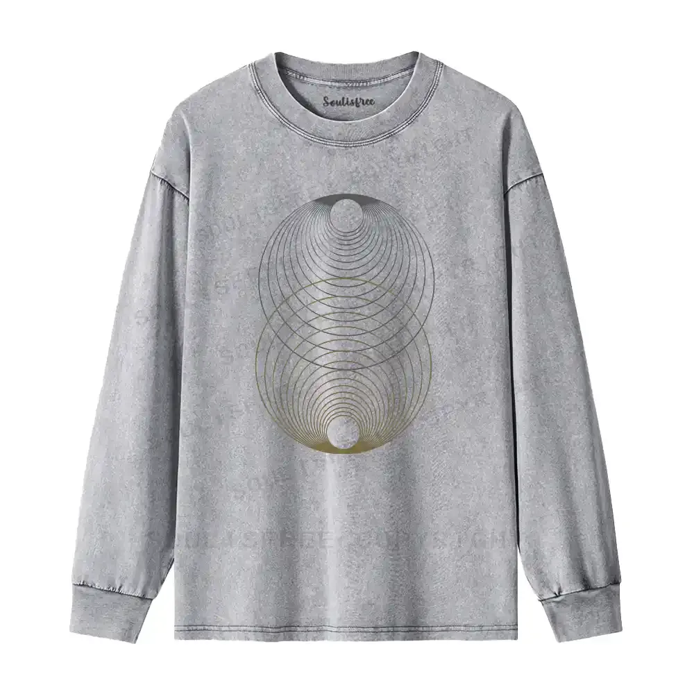 Cosmic Alignment Washed Long Sleeve Shirt