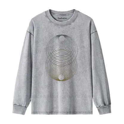 Cosmic Alignment Washed Long Sleeve Shirt