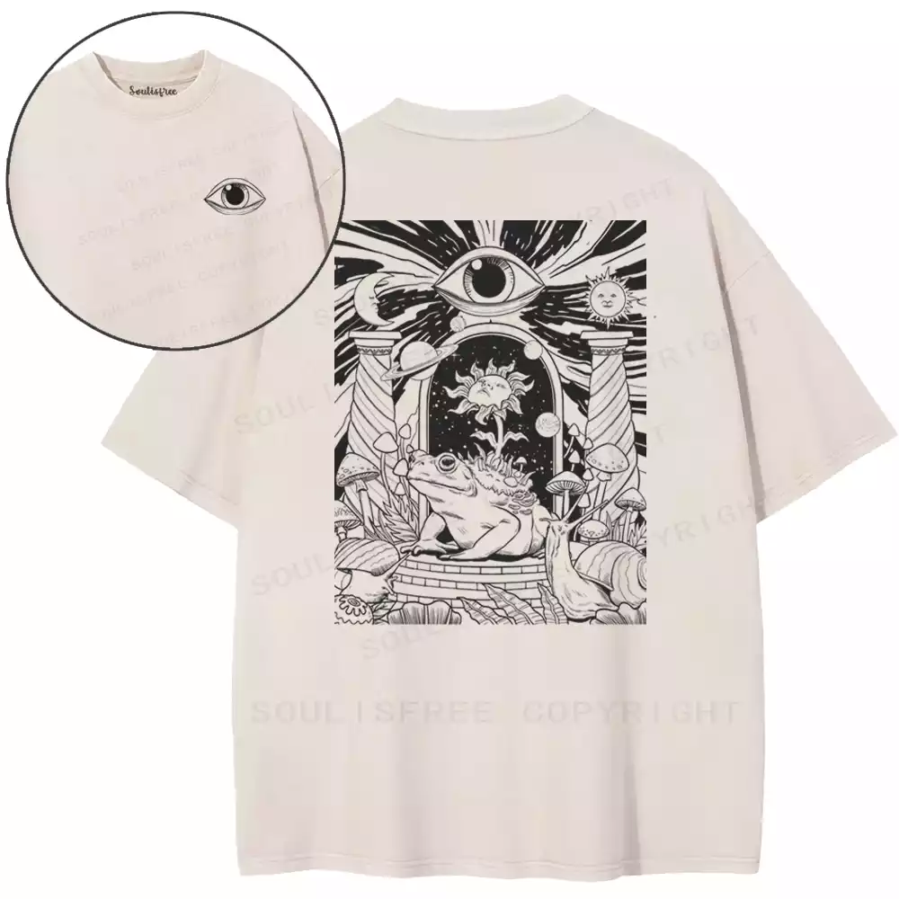 Eye-Toad Realm Totem Washed T-shirt