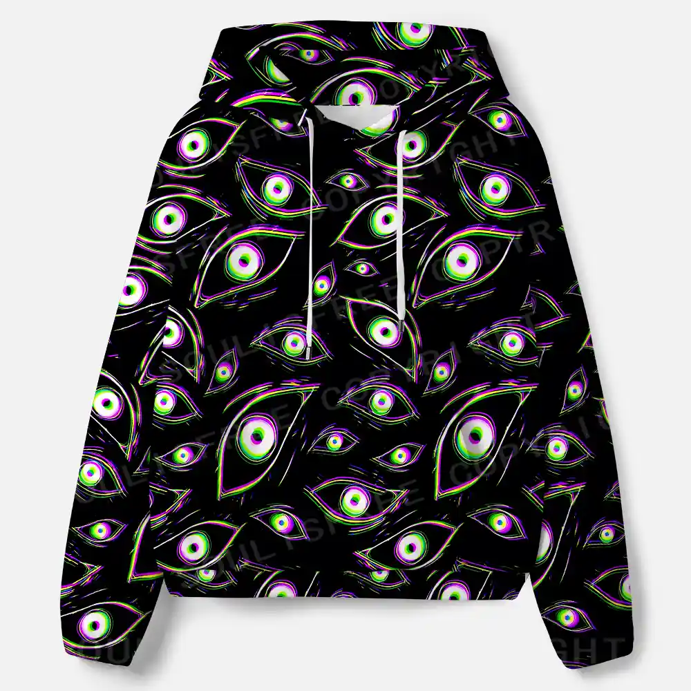 Glitch Vision All-Over Print Hoodie