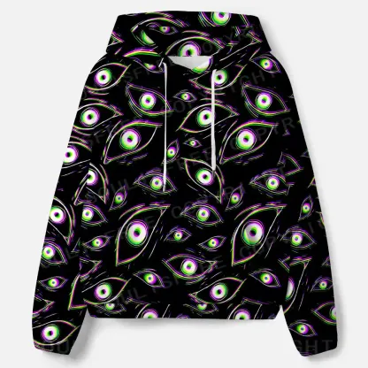 Glitch Vision All-Over Print Hoodie