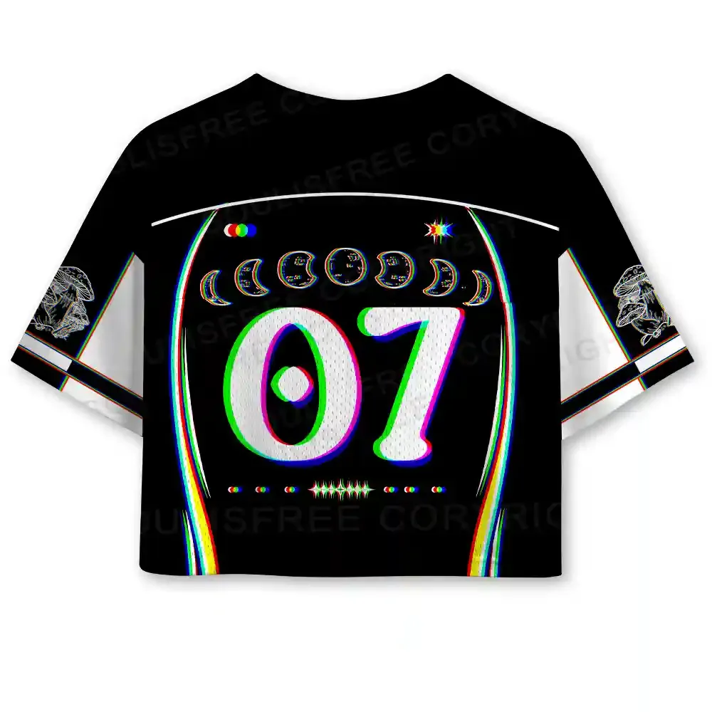 Mushroom and Moon Cropped Jersey