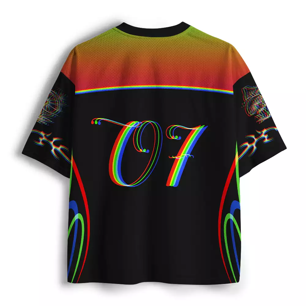 Soulisfree Cosmic Mushroom Glow Mesh Jersey 