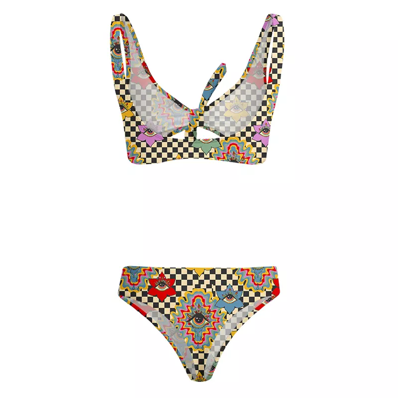 Soulisfree Third Eye Bloom Glitch Bow Bikini