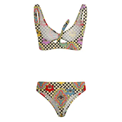 Soulisfree Third Eye Bloom Glitch Bow Bikini