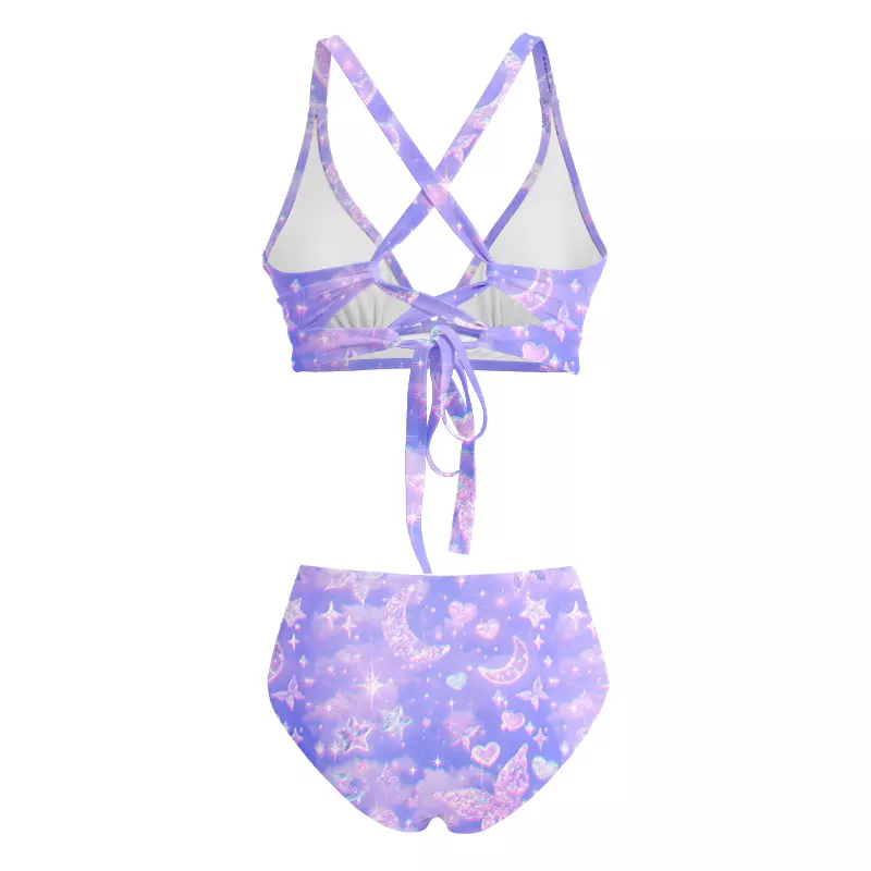 Soulisfree  Cosmic Love Glitch Cross Bikini