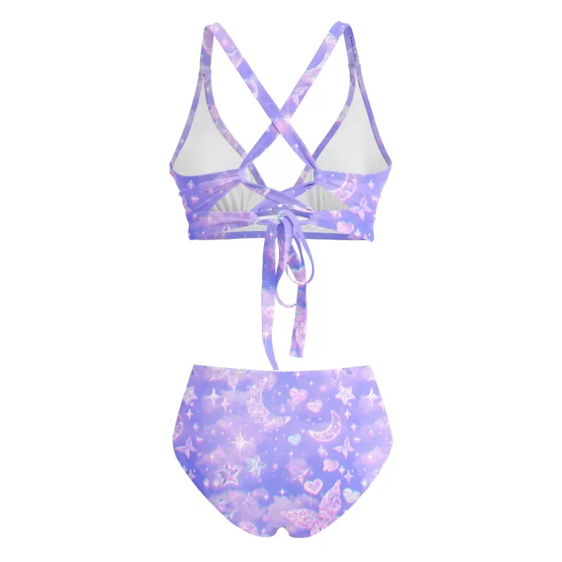 Soulisfree  Cosmic Love Glitch Cross Bikini