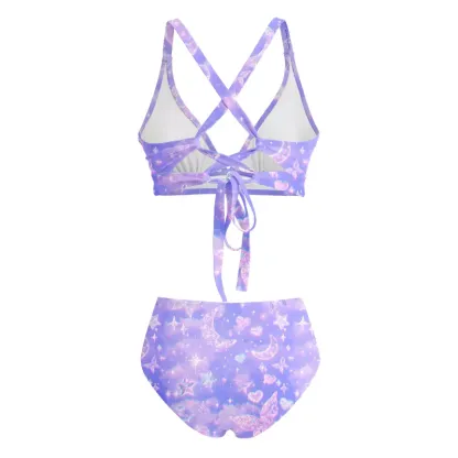 Soulisfree  Cosmic Love Glitch Cross Bikini
