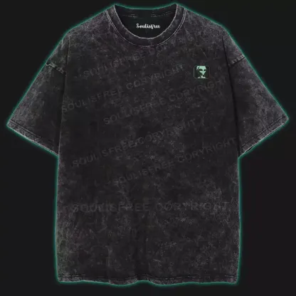 Human Aren't Real Washed Alien T-shirt